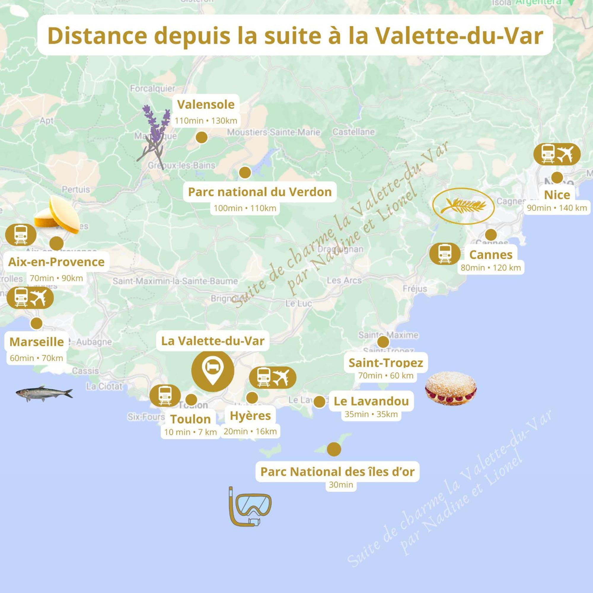Chambre Deluxe Olivier Et Pinedo La Valette-du-Var Exteriör bild